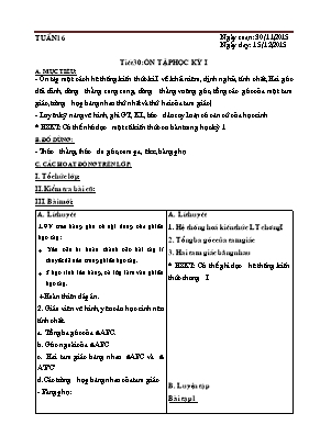 Giáo án Hình học lớp 7 - Tuần 16